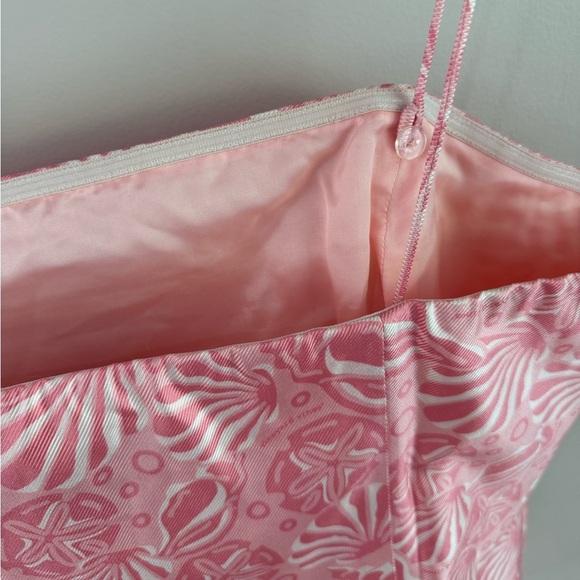 Vineyard Vines The Tuckernuck Tank Top - Silk - Pink Shell Print - Size 14 - NWT - Picture 5 of 9